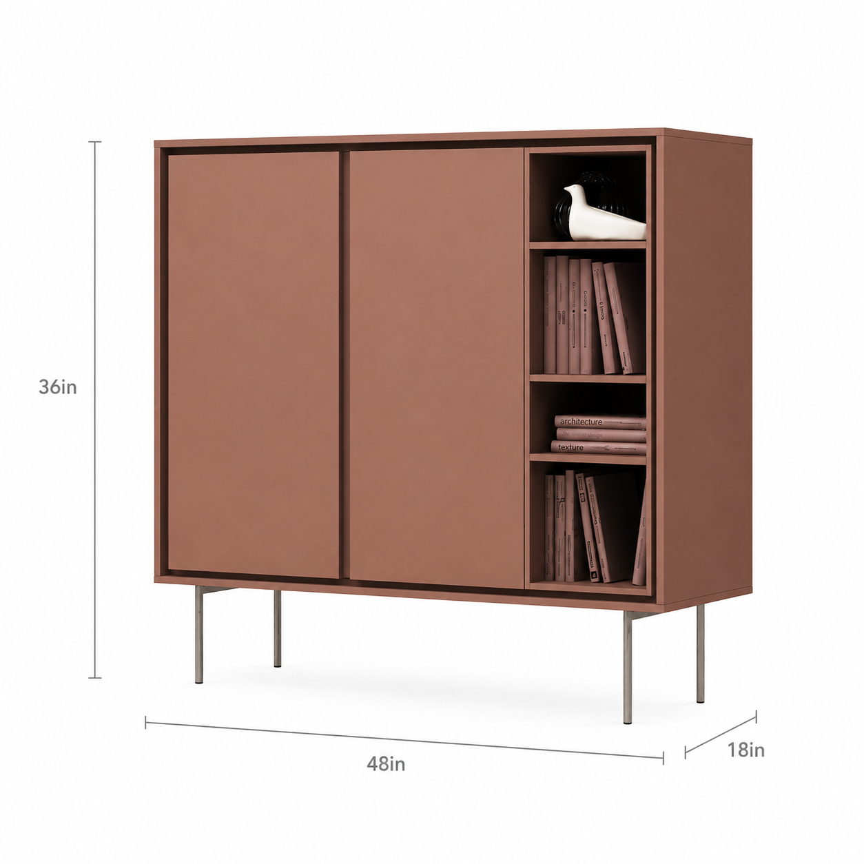 Modern Matte Finish Laminated Cabinet