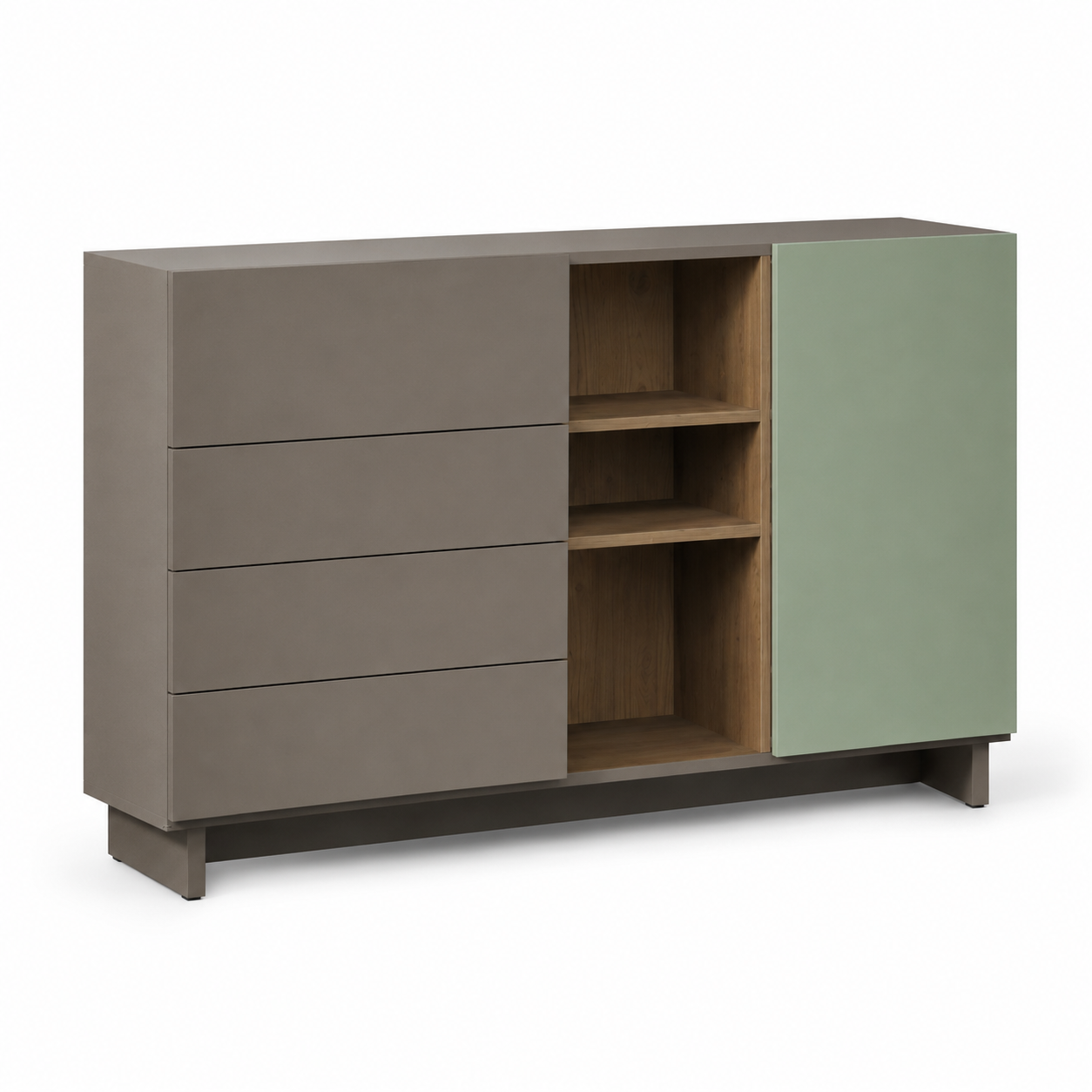Duo-Tone Laminate Sideboard with Drawer Storage