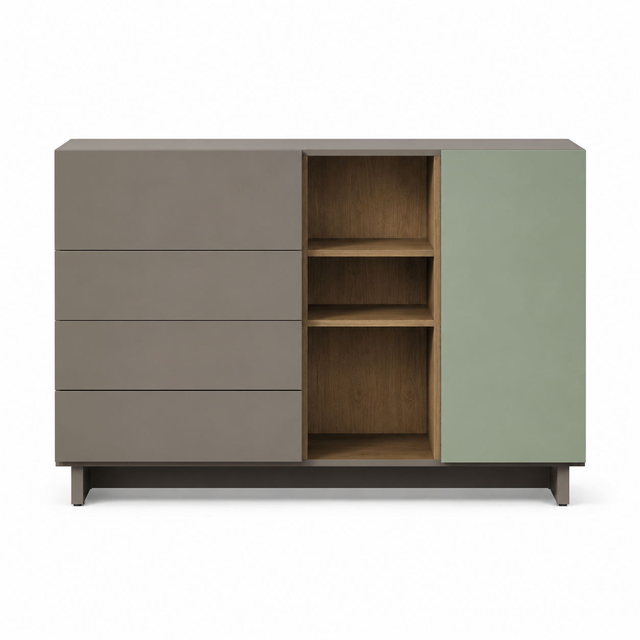 Duo-Tone Laminate Sideboard with Drawer Storage