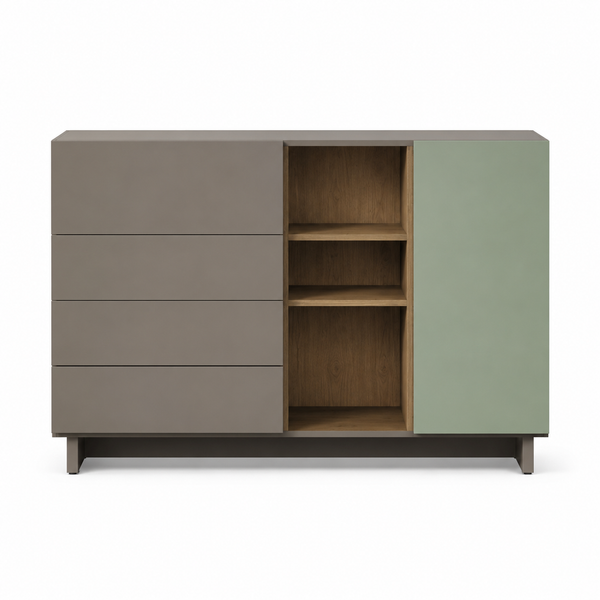 Duo-Tone Laminate Sideboard with Drawer Storage
